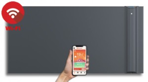 KLIMA 15 WI-FI - 1500W grzejnik elektryczny na podczerwień energooszczędny z wbudowanym modułem WI-FI - kolor antracyt